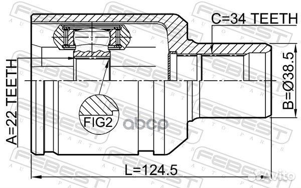 Шрус / cadillac CTS sedan 2005-2013 gmio / шр