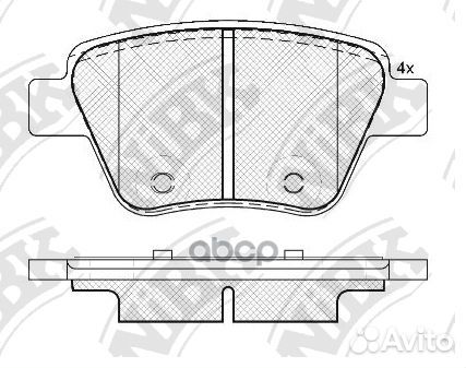 Колодки тормозные дисковые skoda octavia 1.6 20