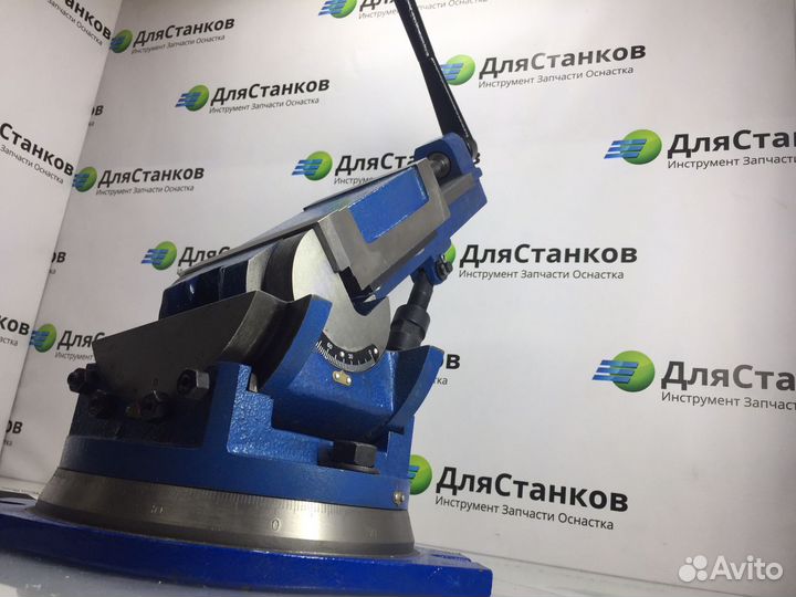 Тиски станочные глобусные QW-125 трёхповоротные