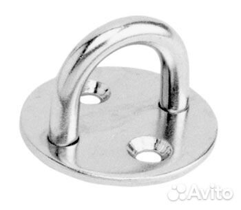 Обушок на круглой основе нержавеющий, 5мм