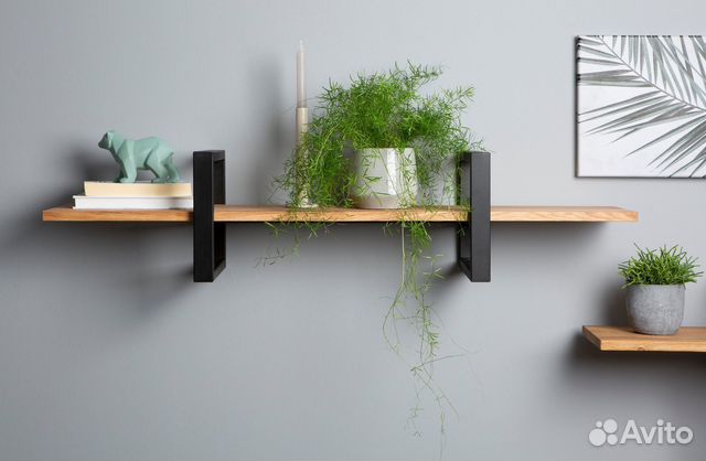 Настенная полка в стиле лофт