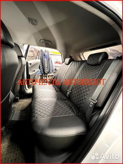 Чехлы Автопилот Hyundai Creta 1 из экокожи чёрные