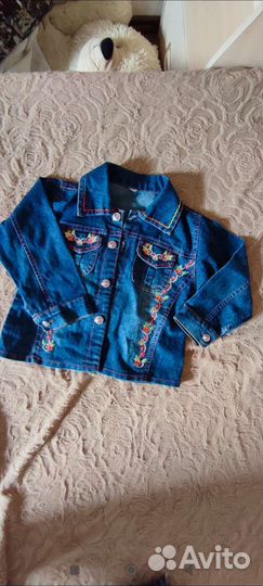 Джинсовый костюм для девочки 104