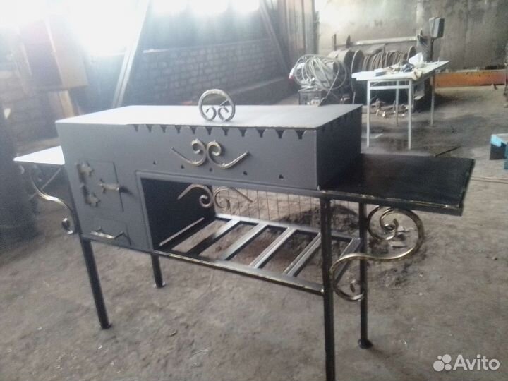 Мангал с печью