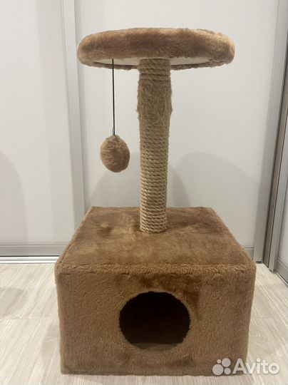 Когтеточка домик для кошки бу