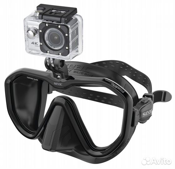 Маска Seac Sub Appeal Pro Black с креплением GoPro