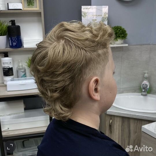 Детские стрижки, hair tattoo