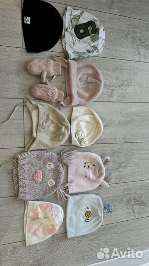 Шапки на девочку до 3 лет