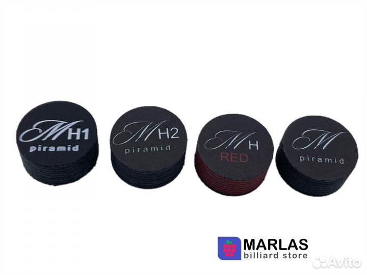 Наклейка для кия А. Меписашвили H1 H2 RED M Brown