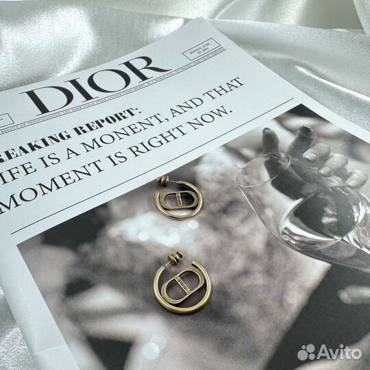 Серьги christian dior