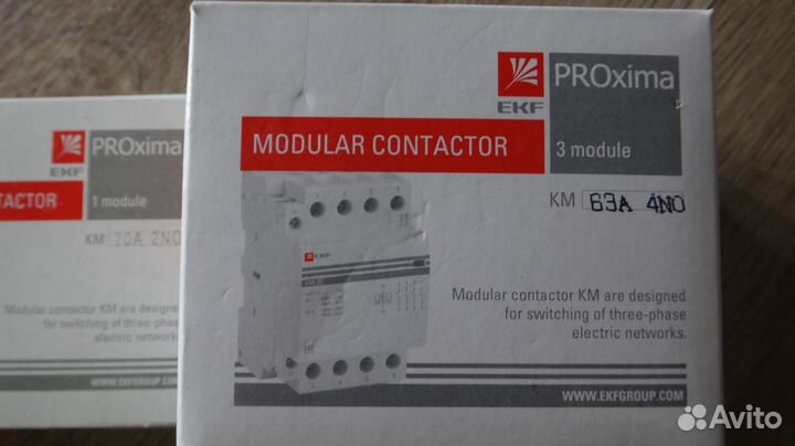 Контактор модульный 63А 3п 220В 4но км