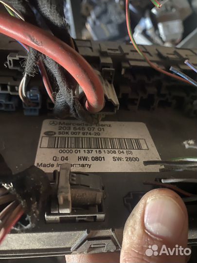 Блок SAM mercedes clk,c W209;W203