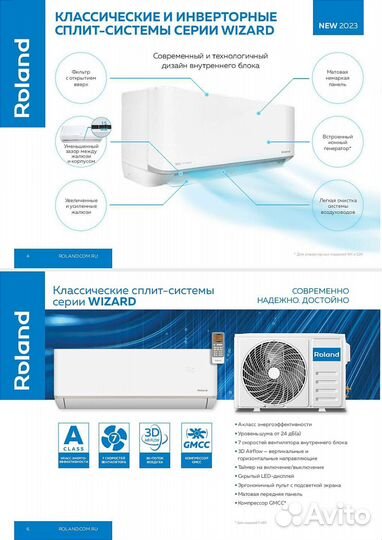 Кондиционеры Roland (завод Midea и TCL)