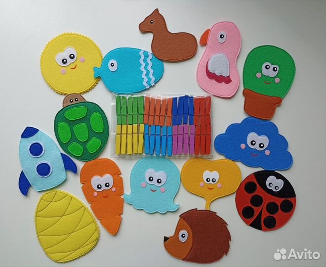 Развивающая игрушка Весёлые прищепки