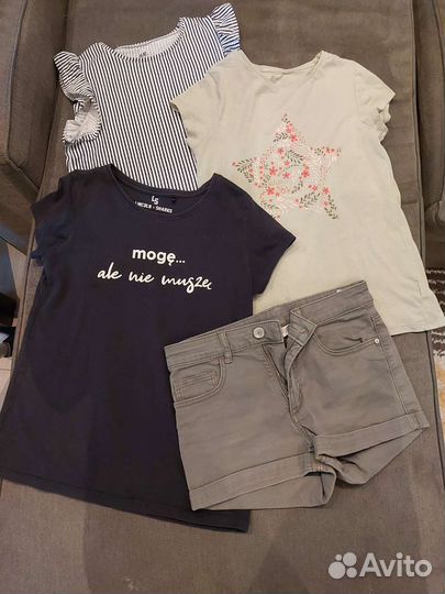 Вещи пакетом на девочку р.134-146