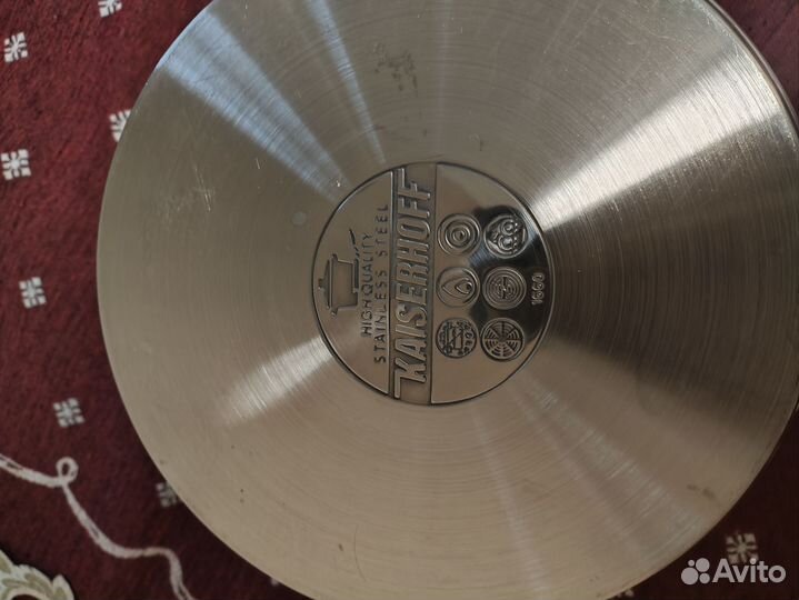 Кастрюля из нержавейки большая, ёмкость 6 литров