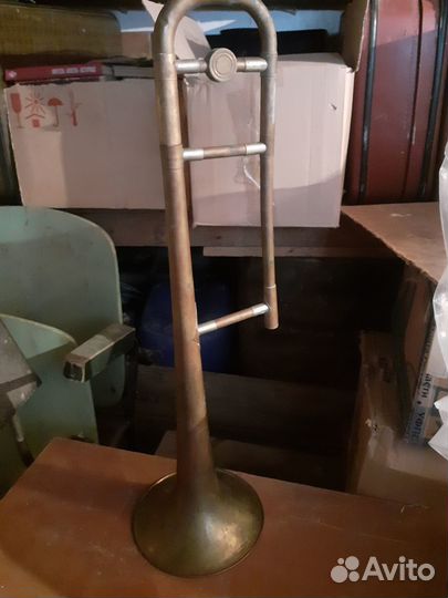 Тромбон тенор музыкальный духовой инструмент СССР