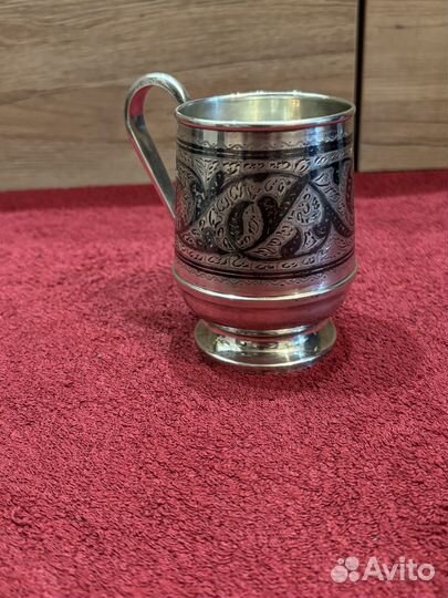 Стакан серебро 875