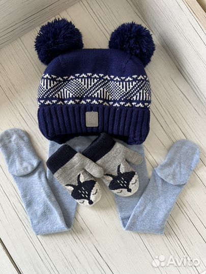 Шапка варежки