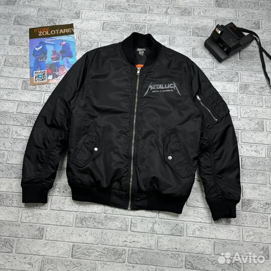 Бомбер Divided H&M MA-1 Metallica World Magnetic 2