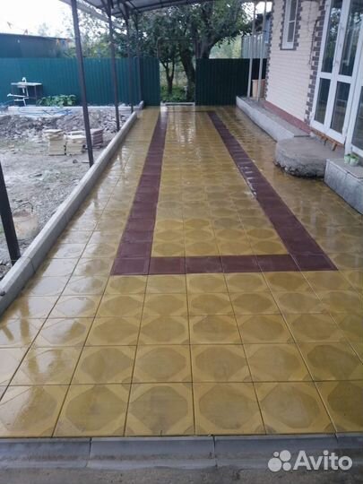 Бетонные вазоны, тротуарная плитка, бордюры