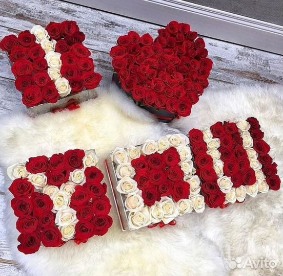 Цветы в коробке