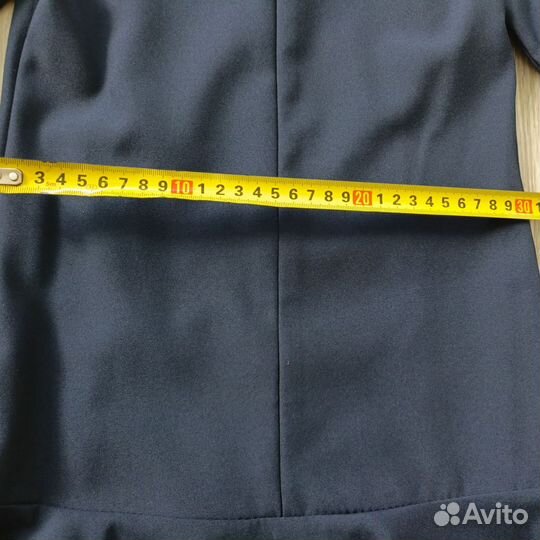 Школьное платье тёмно-синее (128 р-р)