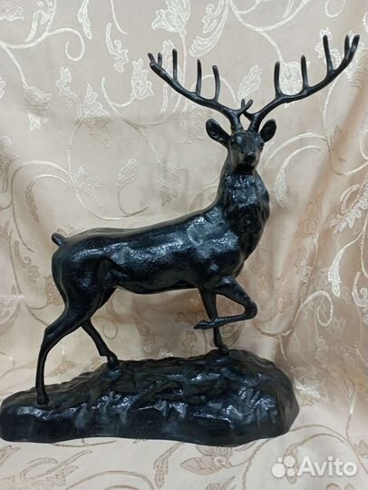Каслинское литье. Чугун.,Большой олень