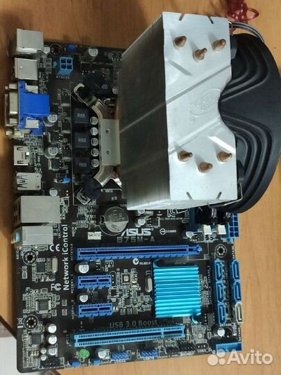 Материнская плата с процессором и озу