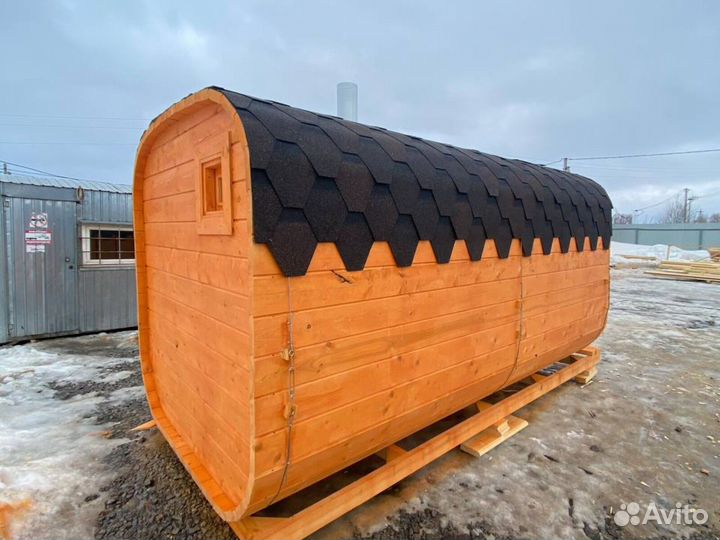 Баня-бочка квадро с доставкой