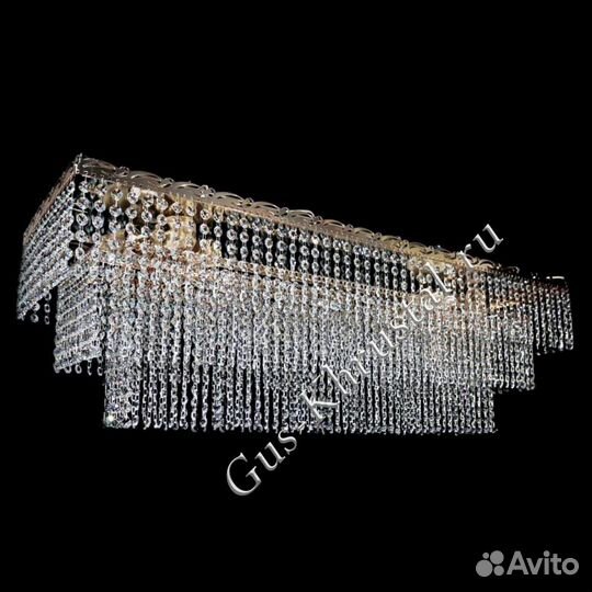 Люстра хрустальная Капель Гусь-Хрустальный
