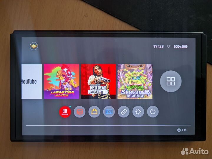Nintendo switch oled прошитая +256гб и геймпад