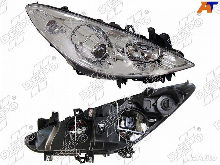 Фара peugeot 307 05-08 RH 550-1137R-LD-EM