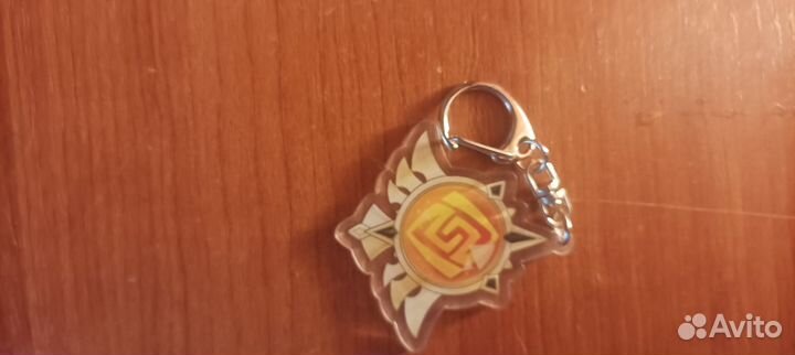 Брелок глаз бога гео Genshin Impact