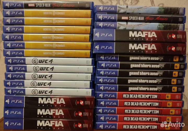 Лицензионные диски Sony PS4 новые цены в описании