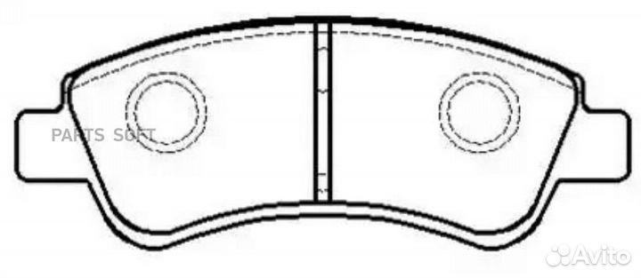 HSB HP8089 Колодки тормозные PSA C4/307/partner 03