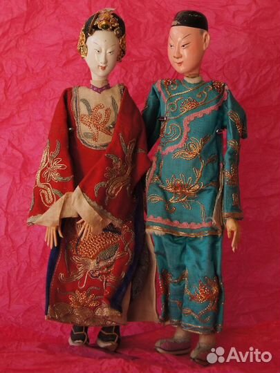 Антикварные куклы Китайской Императорской оперы