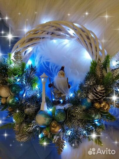 Новогодний веночек Месяц