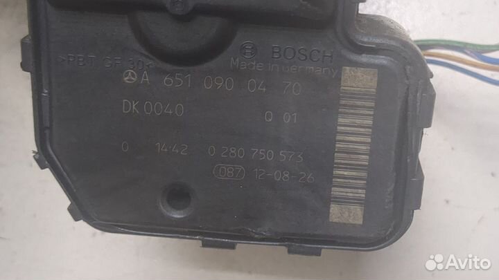 Заслонка дроссельная Mercedes C W204, 2009