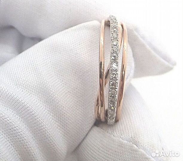 Золотое кольцо с камнем 17р