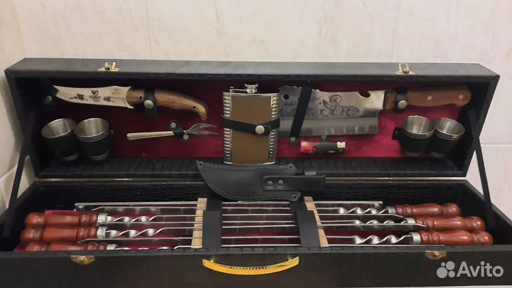 Подарочный набор для шашлыка в кейсе