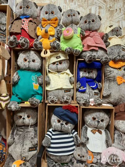 Большие Коты Басики 45см