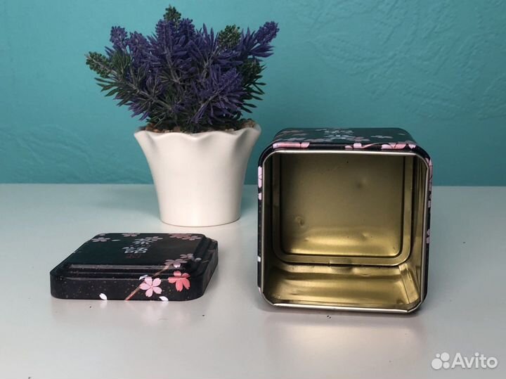 Жестяная коробка для подарка/хранения чая