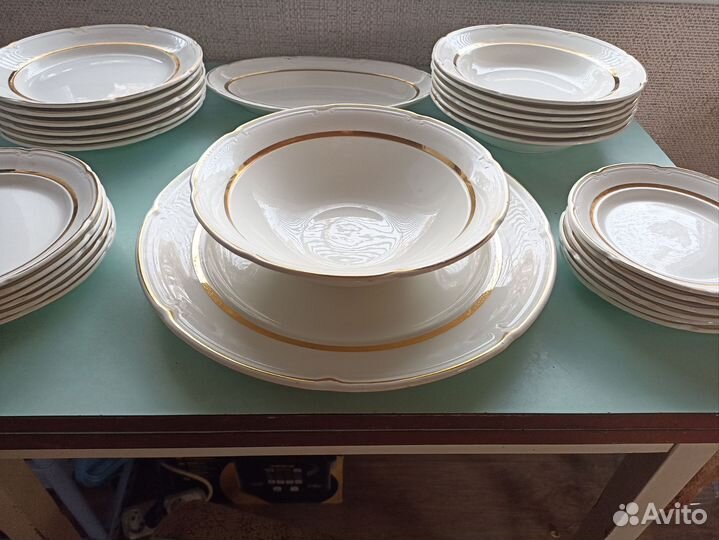 Сервиз столовый фаянс зик Конаково СССР