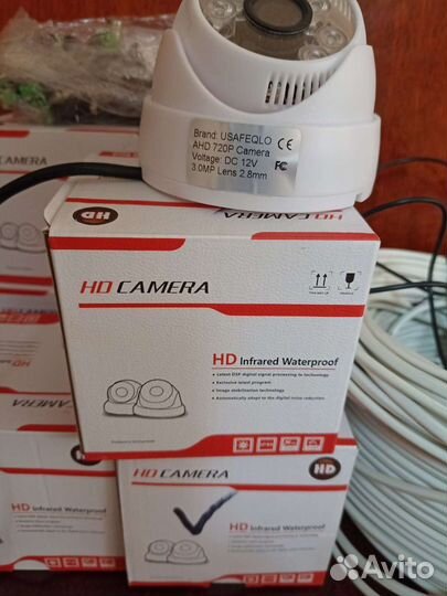 Камера видеонаблюдения комплект новый