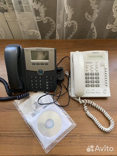 Ip телефон Cisco SPA502G, Panasonic KX-T7665