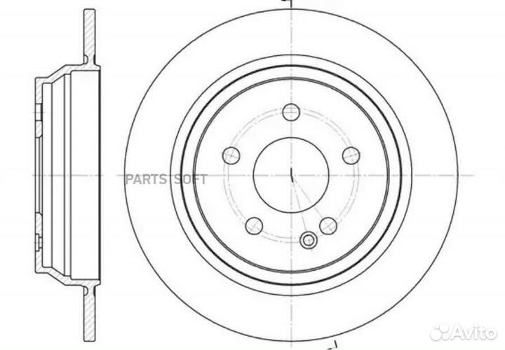 Remsa 667800 6678.00диск торм. зад. \ MB W639 Vito