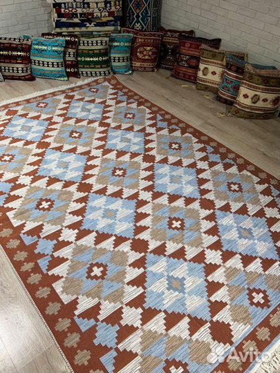 Ковры килим с узорами Хб в детскую хлопковые эко