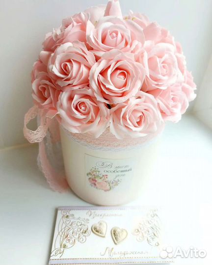 Букет из мыльных роз, букеты из мыла