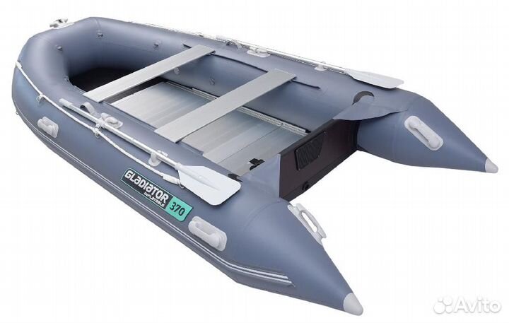 Надувная лодка gladiator C370AL(серый)